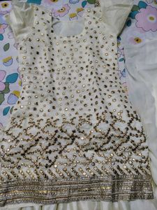 women party wear kurta with dhoti style bottom