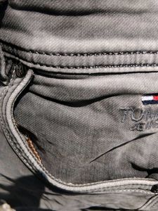 Gray Wash Denim Jeans
