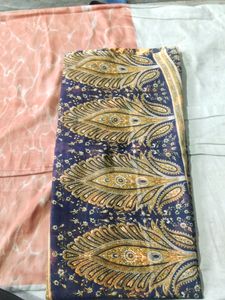 New Dark Blue Beautiful Saare For Women