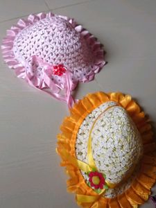 Vintage Baby Sun Hats - Set of 2