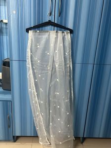 Vark Kurta Set Light Blue And White - M