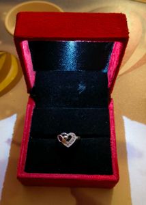 Heart pure silver ring # fixed price