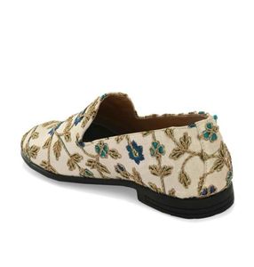 Embroidered Floral Loafers