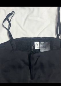 Black Satin Cami Top