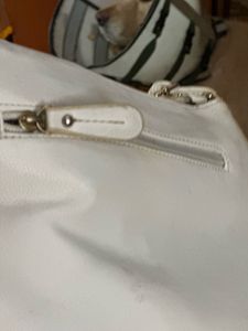 Caprese Cream &amp; Woven Crossbody Bag