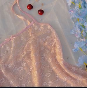 Pink Lace Cami Top