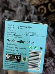 Vlcc Insta Glow Oxygen Bleach