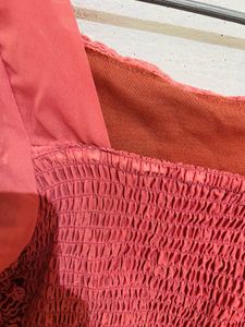 Knitted Pink Crop Top With Full Sleeves