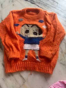 Orange Knitted Sweater