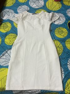 Beautiful White Beads Dress