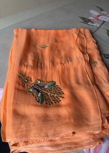 Pure Chiffon Gota Patti Partywear Saree