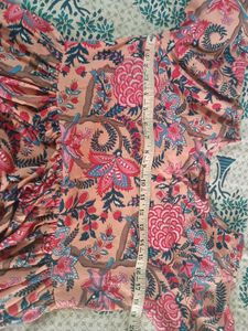 Sale !!Pink Floral Kurta Set