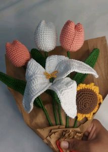 Bouquet 💐 Woolen Flower