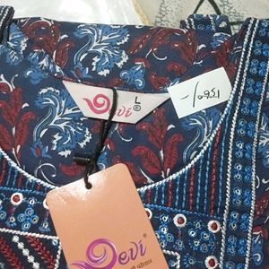 Devi Rasdhika Floral Print Kurti Set