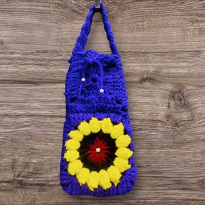Crochet Sunflower Bag - Handmade