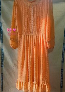 Peach Midi Dress