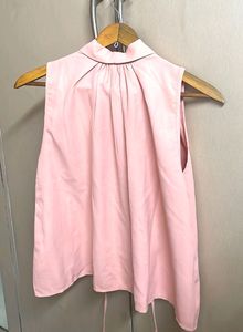 Sassafras Women Peach Coloured Cinched Waist Top