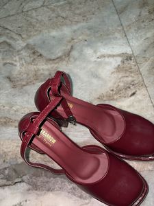 Froh Feet Women Heels Sandal (Maroon, 7)