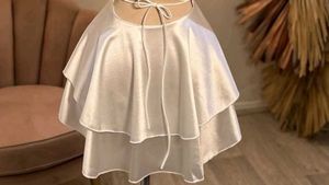 White Short Frock All Size