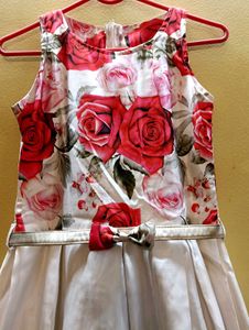 Girls&#39; Floral Dress with Bolero