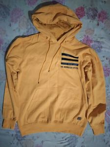 Roadster Mustard Color Yellow Hoodie