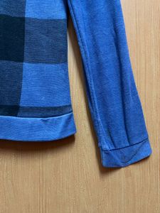 Full Sleeves Blue Tshirt For Men
