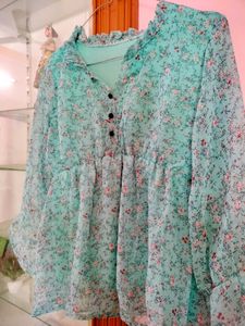 Floral Chiffon Blouse