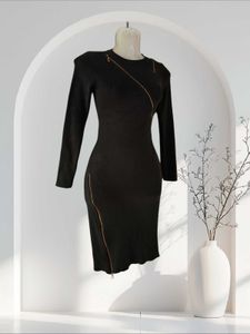 Olive Zipper Dress