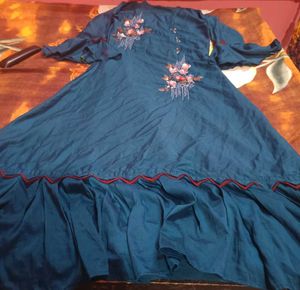 Elegant Blue Ethnic Gown