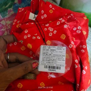 Unused With Tag One Side Sleeve Embroidery Kurta