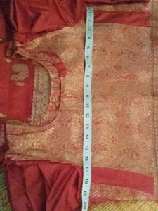Banarasi Traditional Gown With Belt And Shall