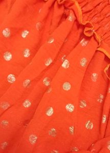 Elegant Orange Maxi Dress