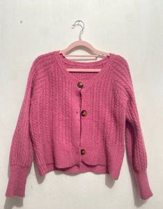 Pink cardigan
