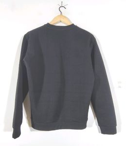 Snitch Black Textured Sweatshirt