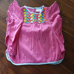 Masala Kids by NYC Pink Cotton Top (4