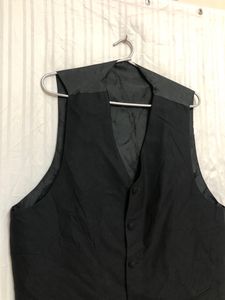 Black Plain Waistcoat