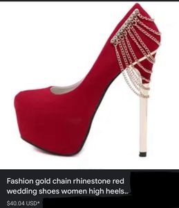Red Velvet Pencil Heels