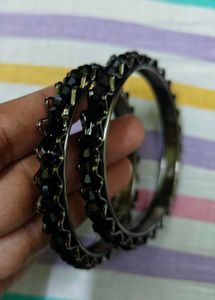 Black Stone Bangles