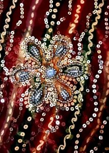 Sandhana Design Saare With Sequins Work❤