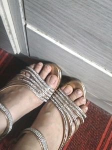 Sparkling Gold Heels