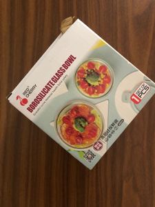 Red Cherry Borosilicate Glass Bowl