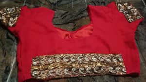Heavy work wedding saree for Bride