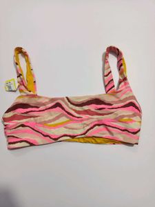 Striped Bikin Top Only Malesian Premium Qu