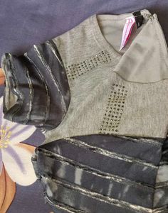 Casual Gray Tunic Top