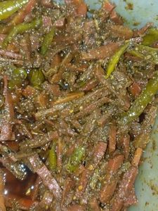 Homemade Gajar Mirch Achar 🥒