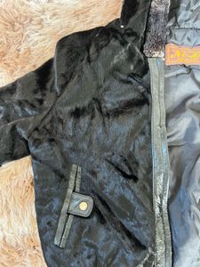 Stylish Black Velvet Bomber Jacket