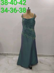 Teal Beaded Gown