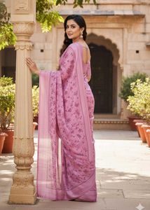 Elegant Floral Saree