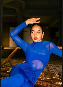 NEW ME Royal Blue Ruched Midi Dress💙✨