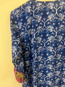 Blue Printed Kurta
